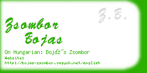 zsombor bojas business card